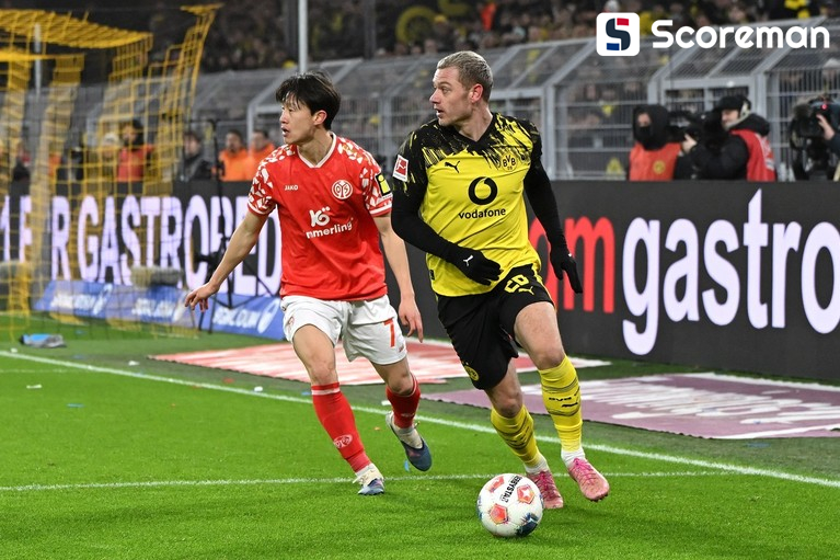 '이재성 60분' 마인츠, 도르트문트에 0-4 완패…연승 행진 중단